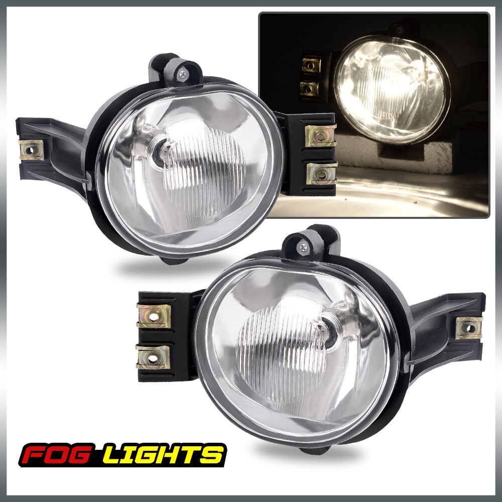 Fit For 02-08 Dodge Ram 1500/2500/3500 04-06 Dodge Durango Clear Fog Lights Pair