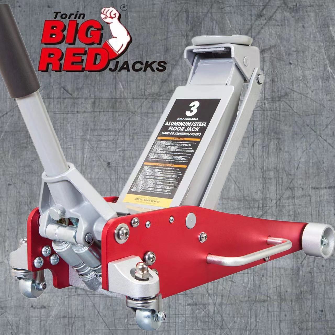 BIG RED 3 Ton Dual Piston Low Profile Aluminum and Steel Racing Floor Jack