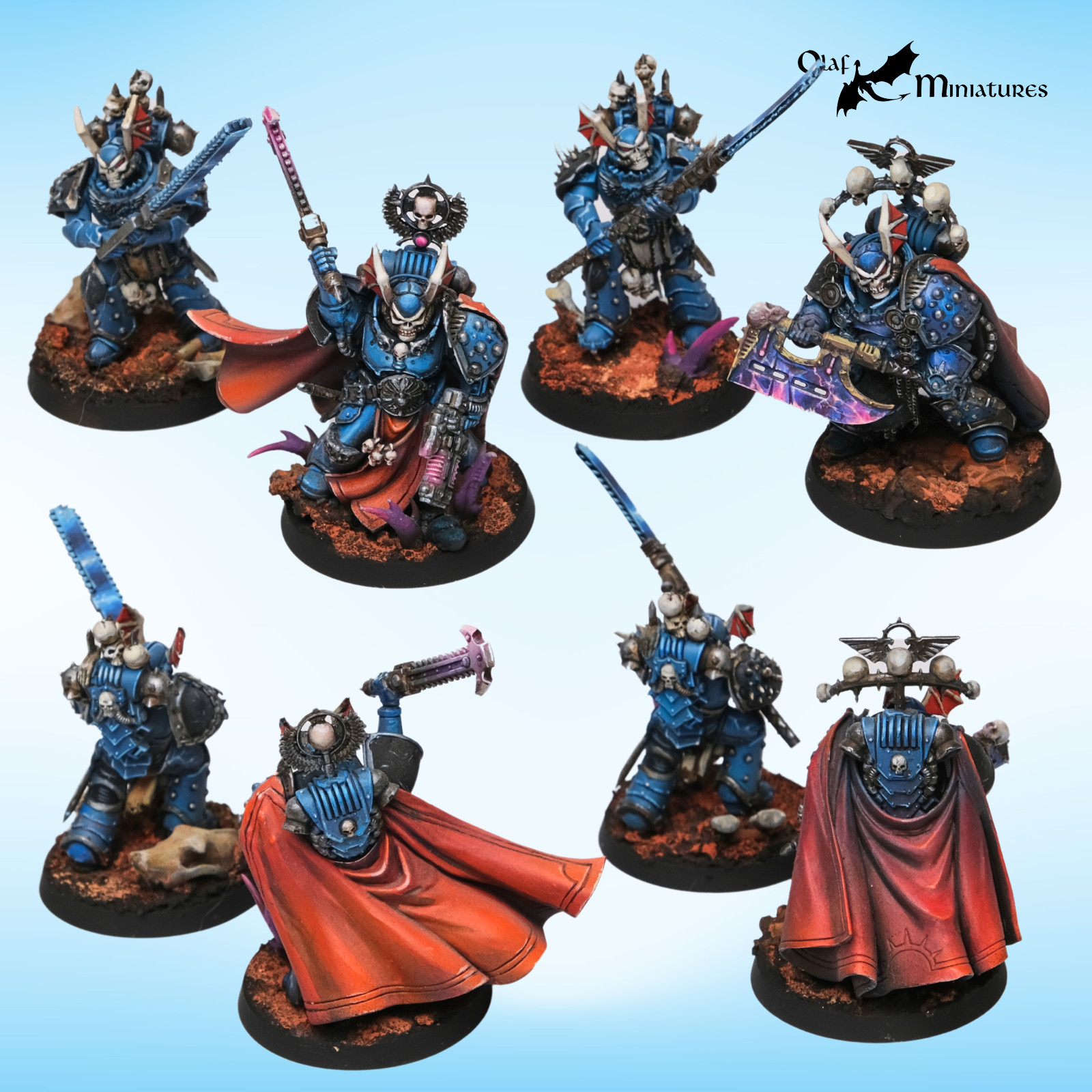 Horus Heresy Night Lords army 30k - highly converted, studio painted