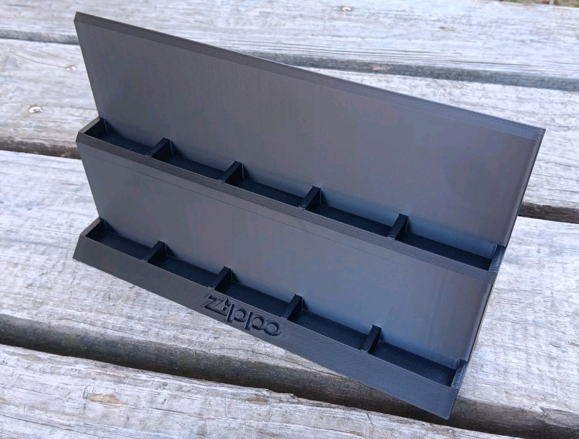 Zippo Lighter Display Stand - Holds 10 Lighters