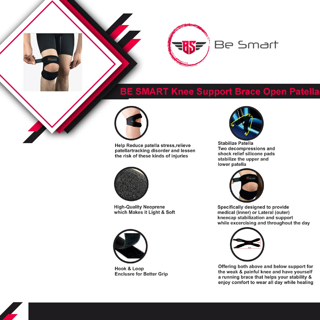 Knee Support Patella Stabilizer Strap Band Tendon Brace Pain Sports Gym Joint