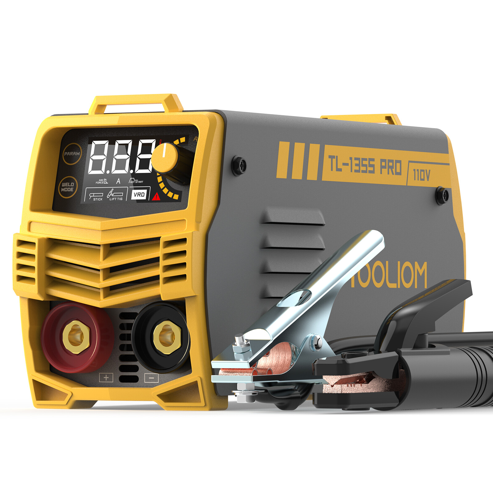 135A 110V Stick Welder MMA DC Inverter Hot Start, Arc Force, Anti-Stick Portable
