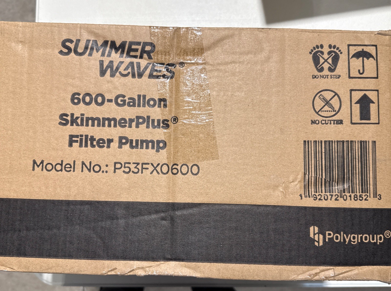 Summer Waves SkimmerPlus 600GPH Skimmer Filter Pump System with 1.25" Circle ...