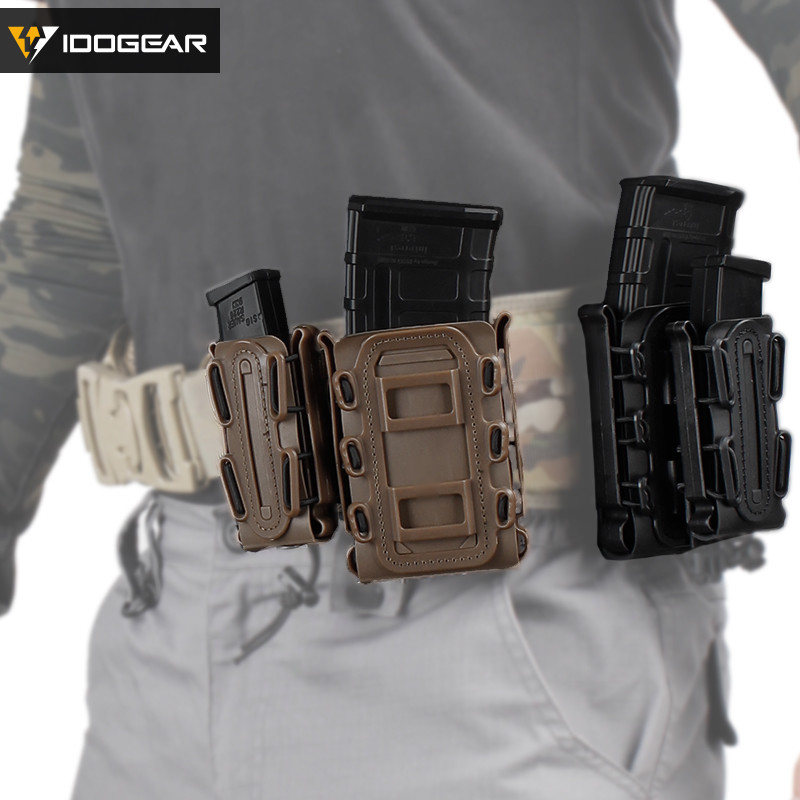 IDOGEAR Military 5.56 Magazine Pouch Mag Carrier Mag Pouch Holder MOLLE 9mm