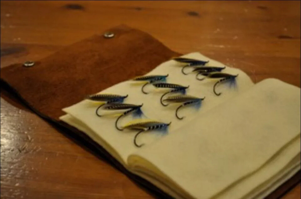 Leather Fly Wallet - Fly Book, Custom made in the USA