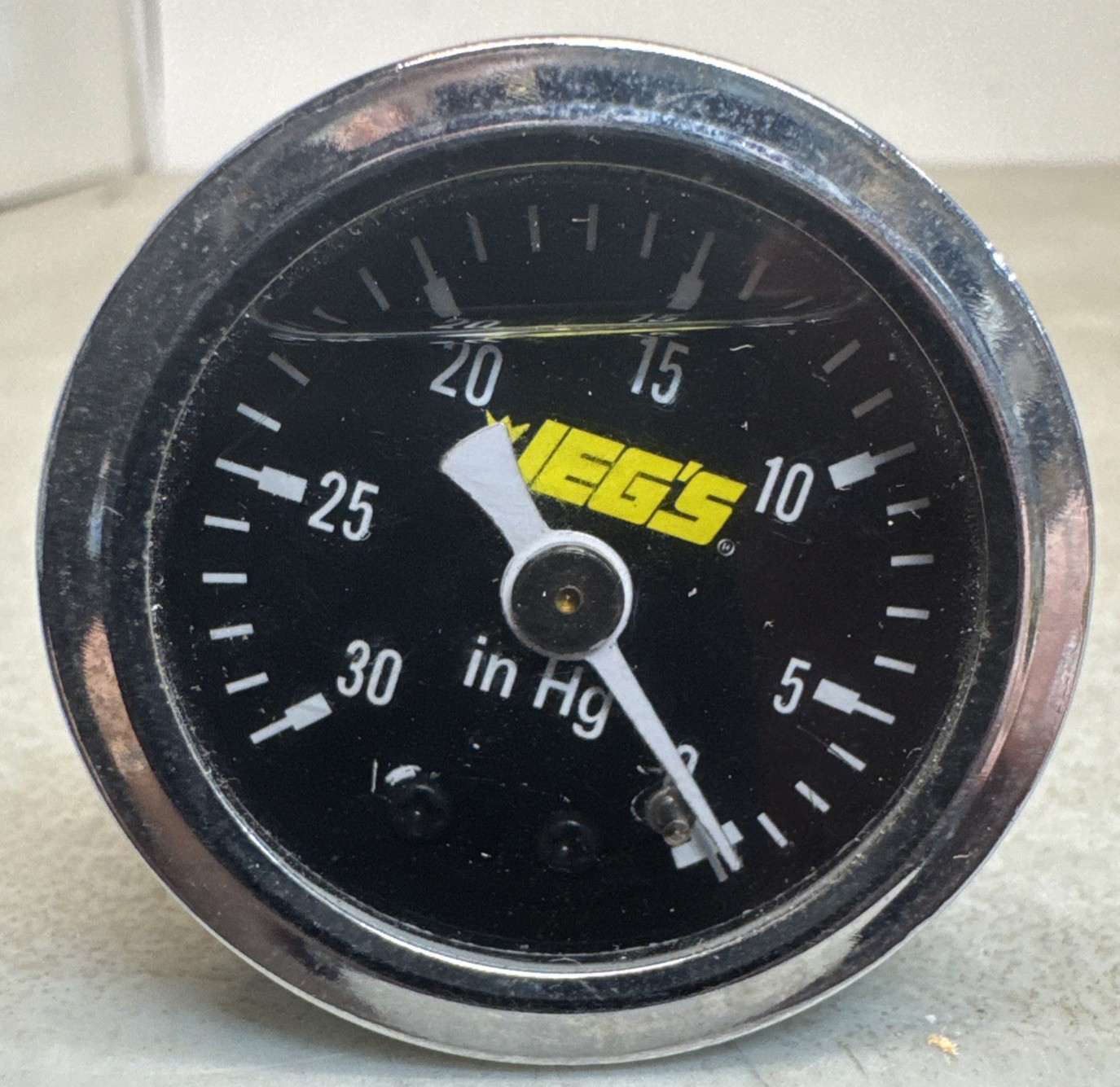 JEGS Liquid-Filled Vacuum Gauge In HG 1 3/4”