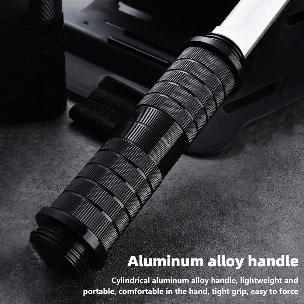 Outdoor Survival Combat Knife Tactical Knife Pipe Stick Knife w/ Fire Starter US