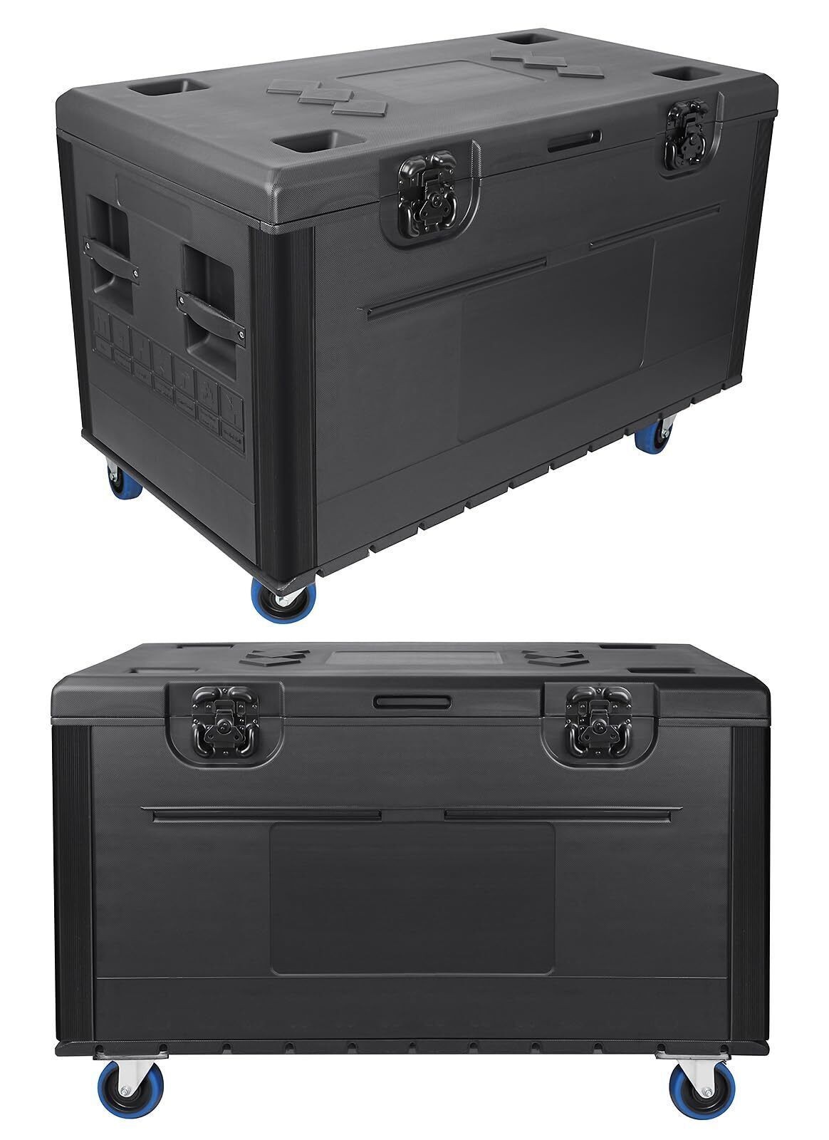 Cable Trunk ATA Road Case Utility Road Trunk Flight Case w/ Wheels for DJ