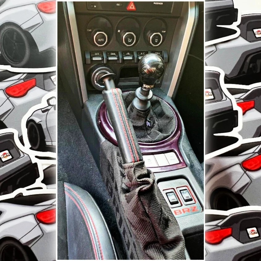 JDM BRIDE shift boot and ebrake boot combo (Subaru BRZ - Scion FR-S fitment)