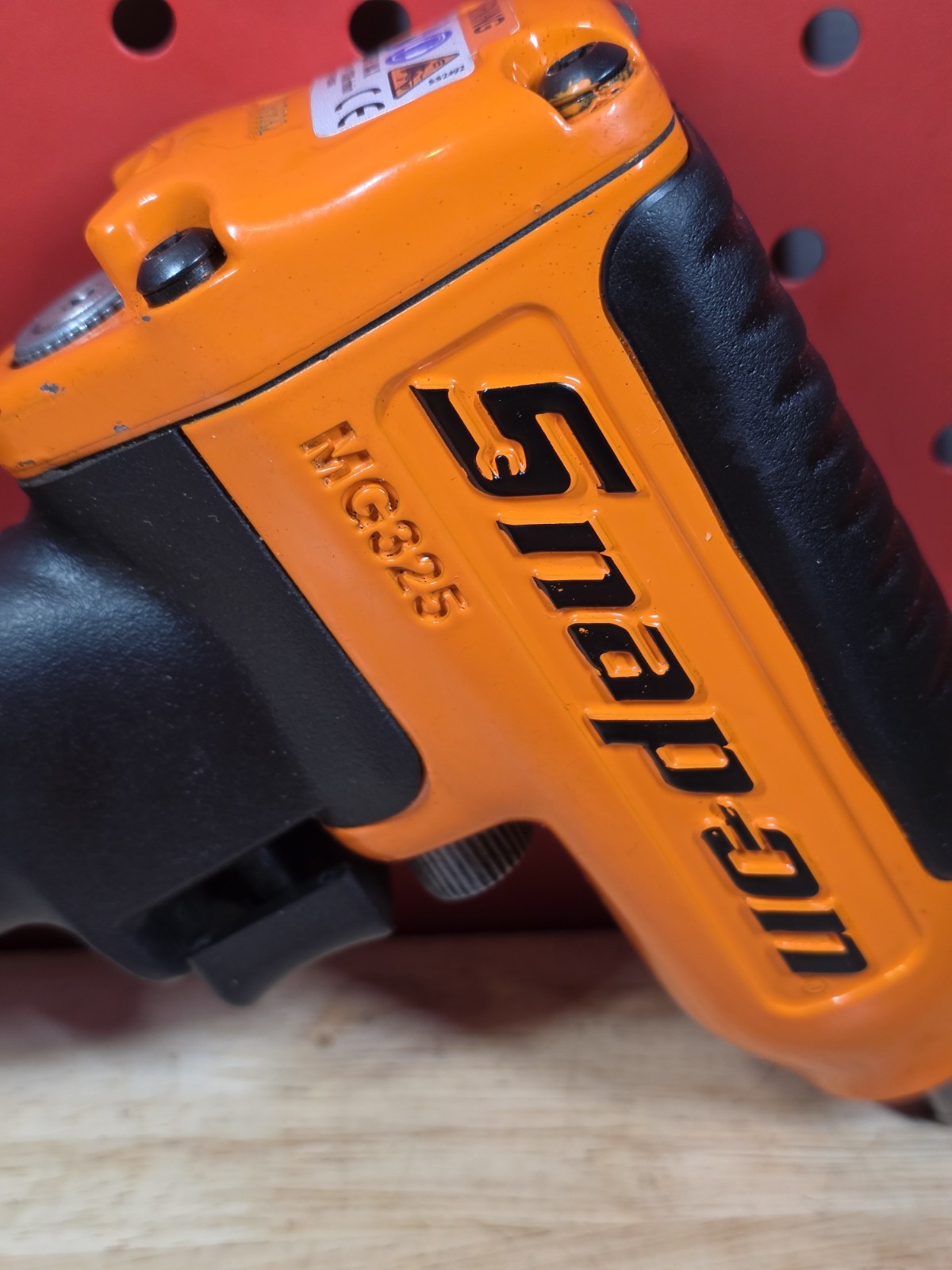 Snap-on Tools MG325 3/8" Drive Air Pneumatic Impact Wrench ORANGE With Boot Nice