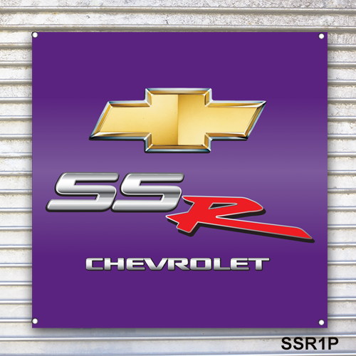 Chevy SSR Emblem Banner Sign Wall Art