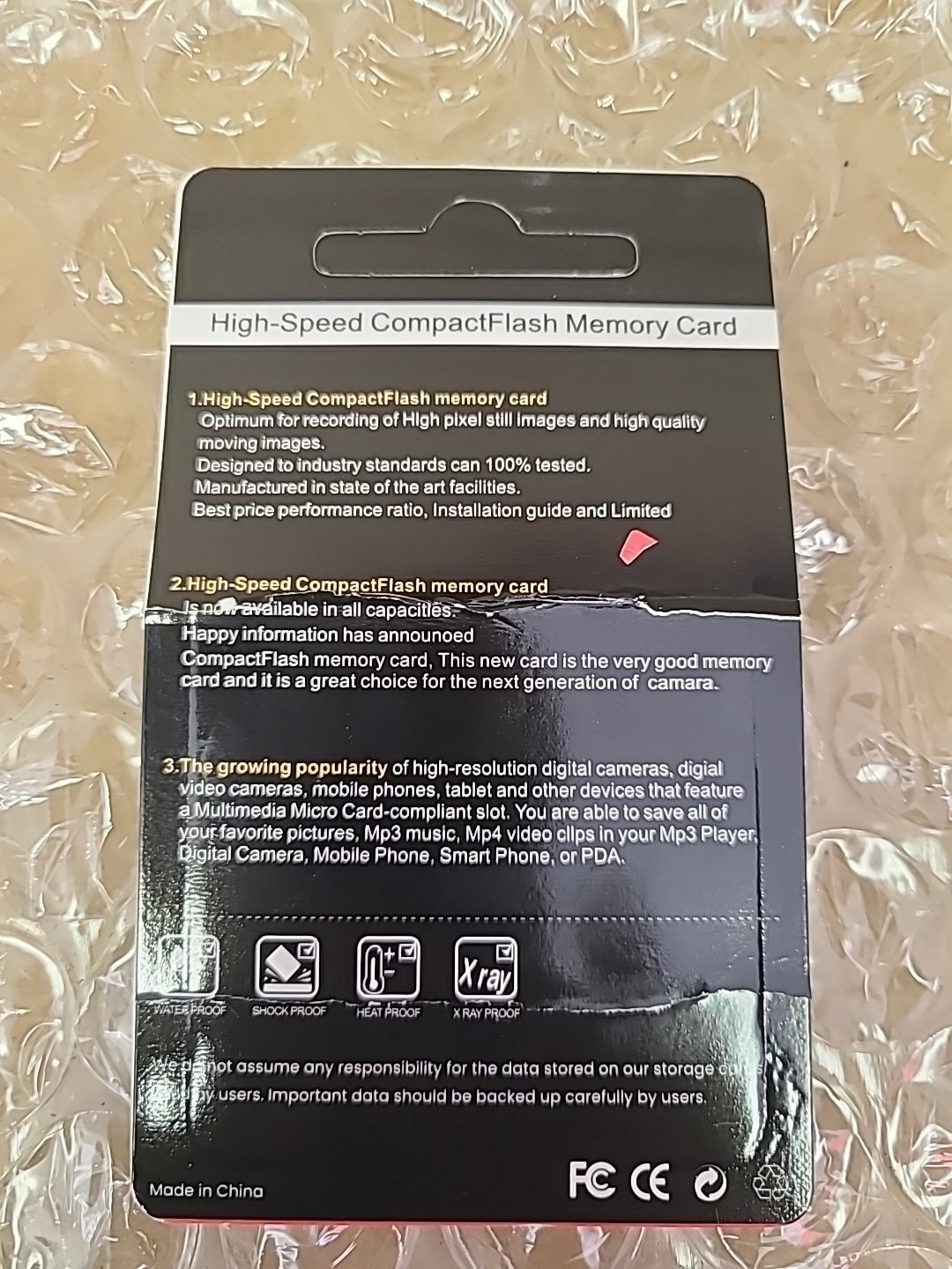 CF Card 64GB Memory Card High Speed UDMA Up to 160MB/s OPEN BOX