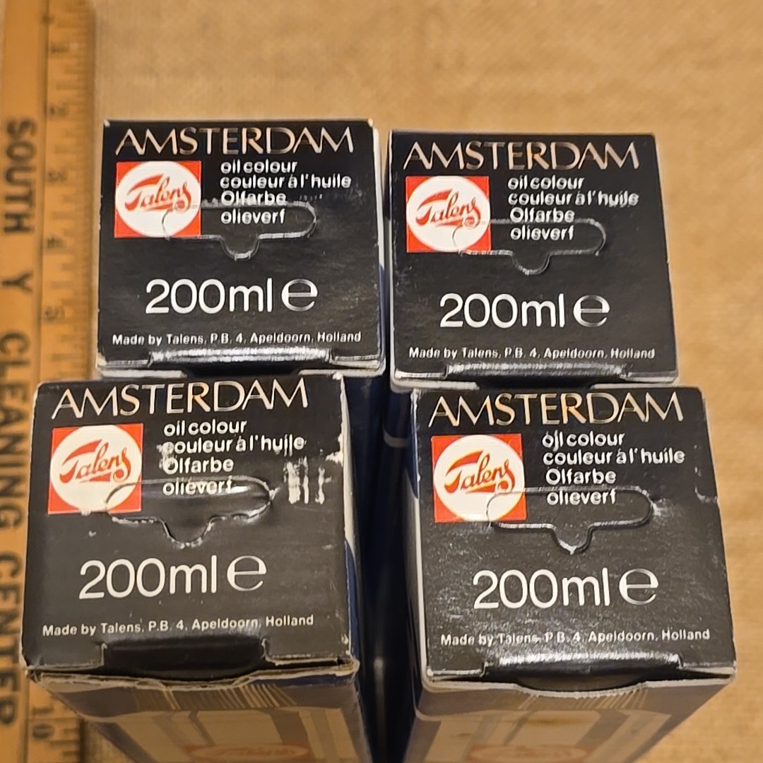 4 Talens Amsterdam Oil Colour Paints 200ml Vintage