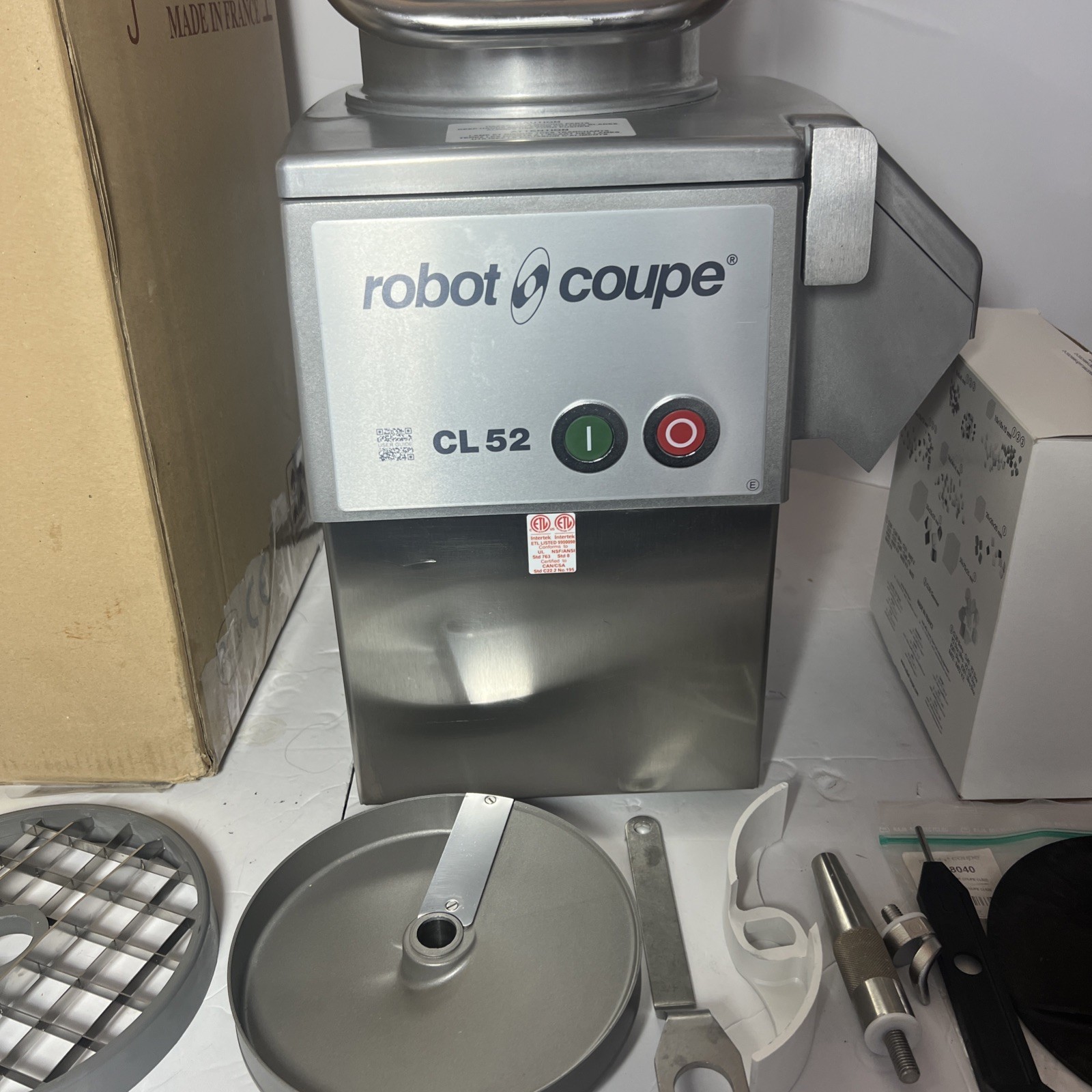 Robot Coupe CL 52 E Series E Continuous Feed Vegetable / Food Processor W/ Discs