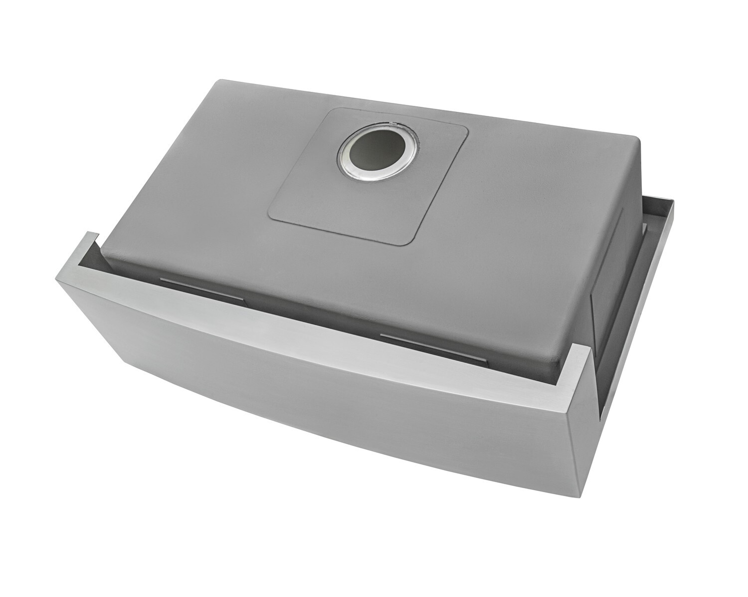 Ruvati 36" Apron-front Workstation Farmhouse 16 Gauge Kitchen Sink- RVH9300