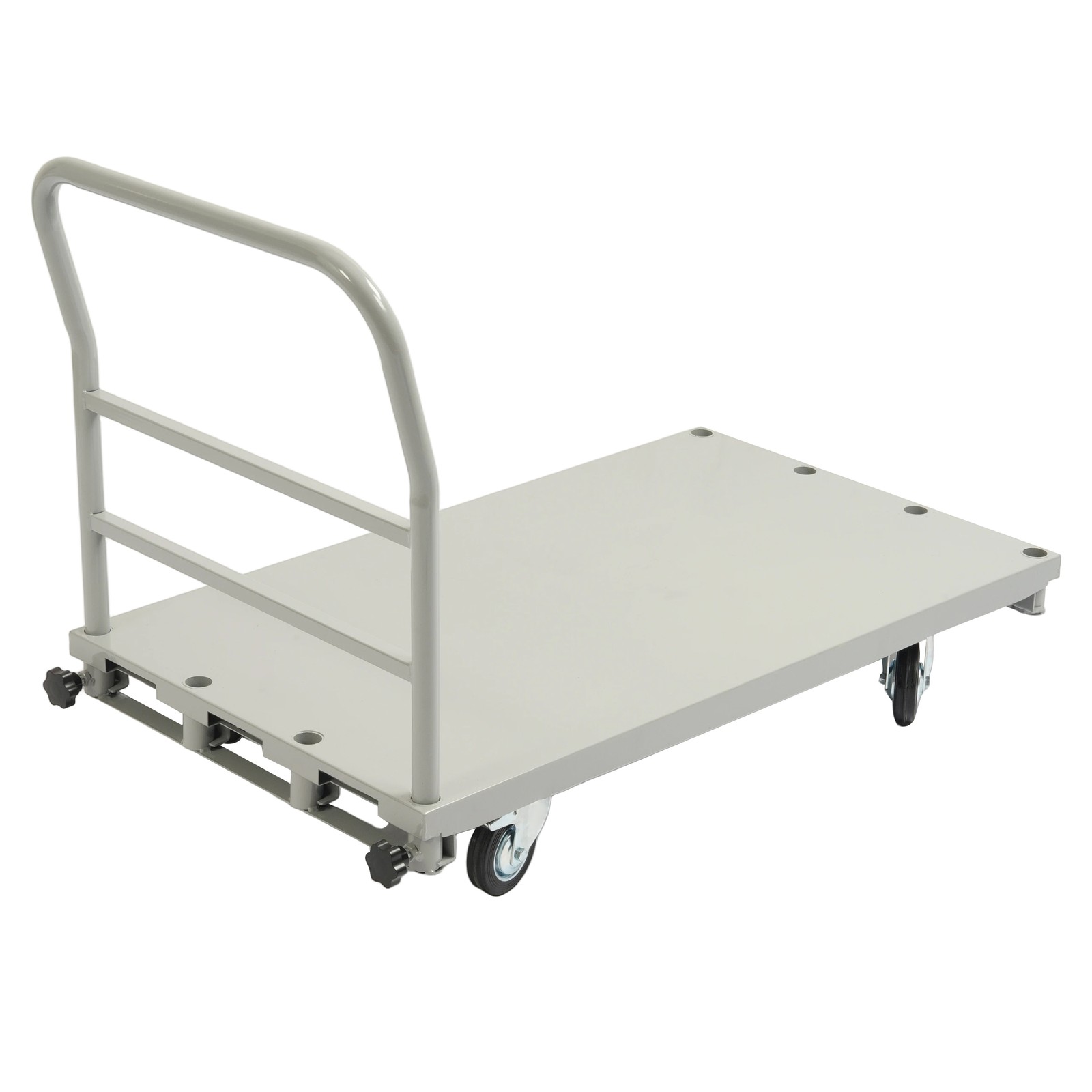 2200 lb 2- in-1 Drywall Sheet Cart, Lumber Platform Truck Dolly Cart W/4 Casters
