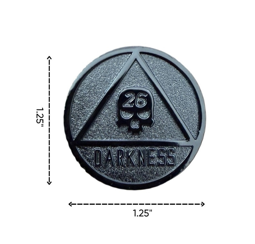 PXG Darkness 26 Two Sided Ball Marker Charcoal Skull
