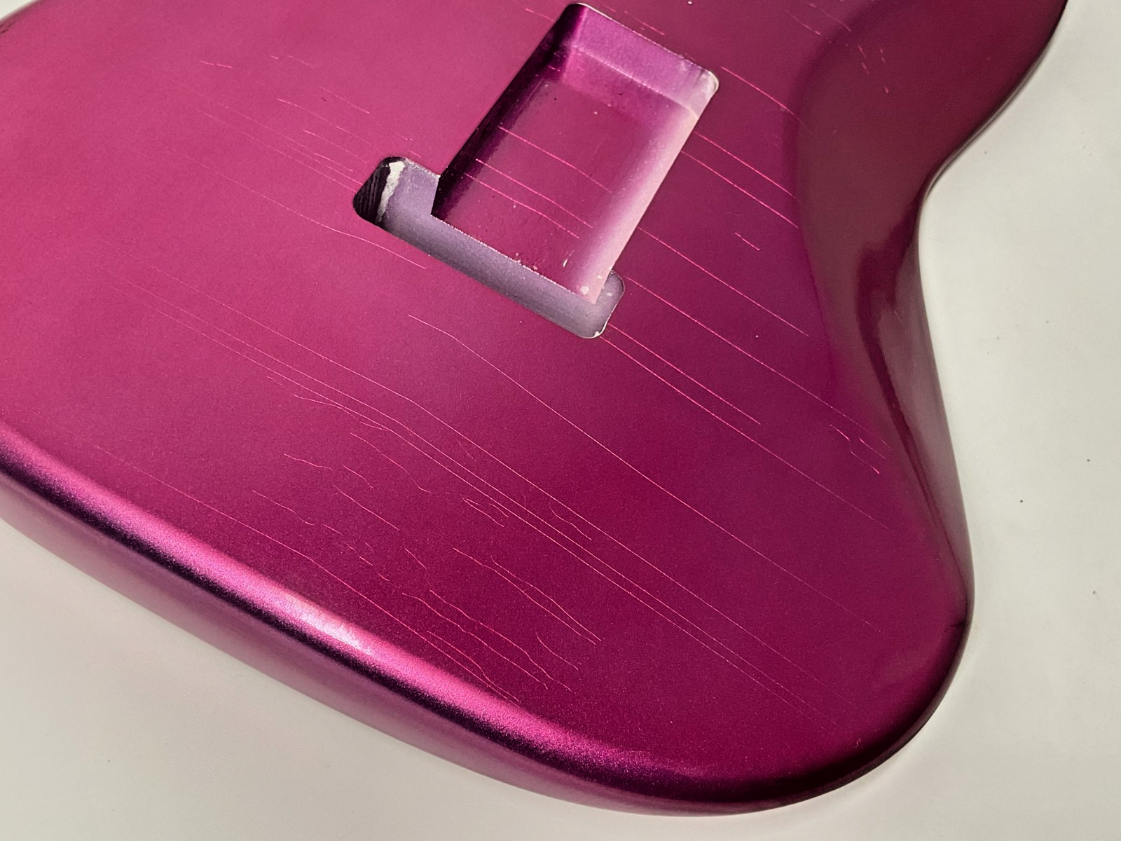 MJT Official Custom Vintage Aged Nitro Guitar Body by Mark Jenny VTS Raspberry