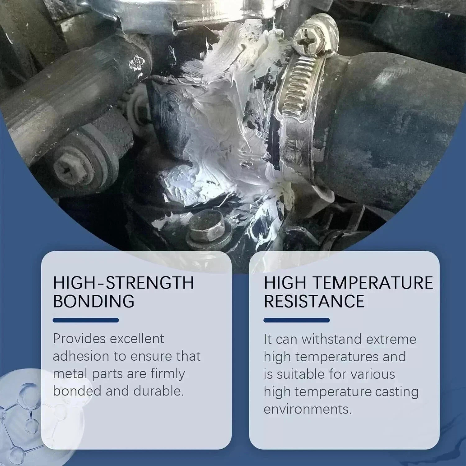 Strong Foundry Glue, High Temperature Resistant Casting Repair,Metal Repair Glue