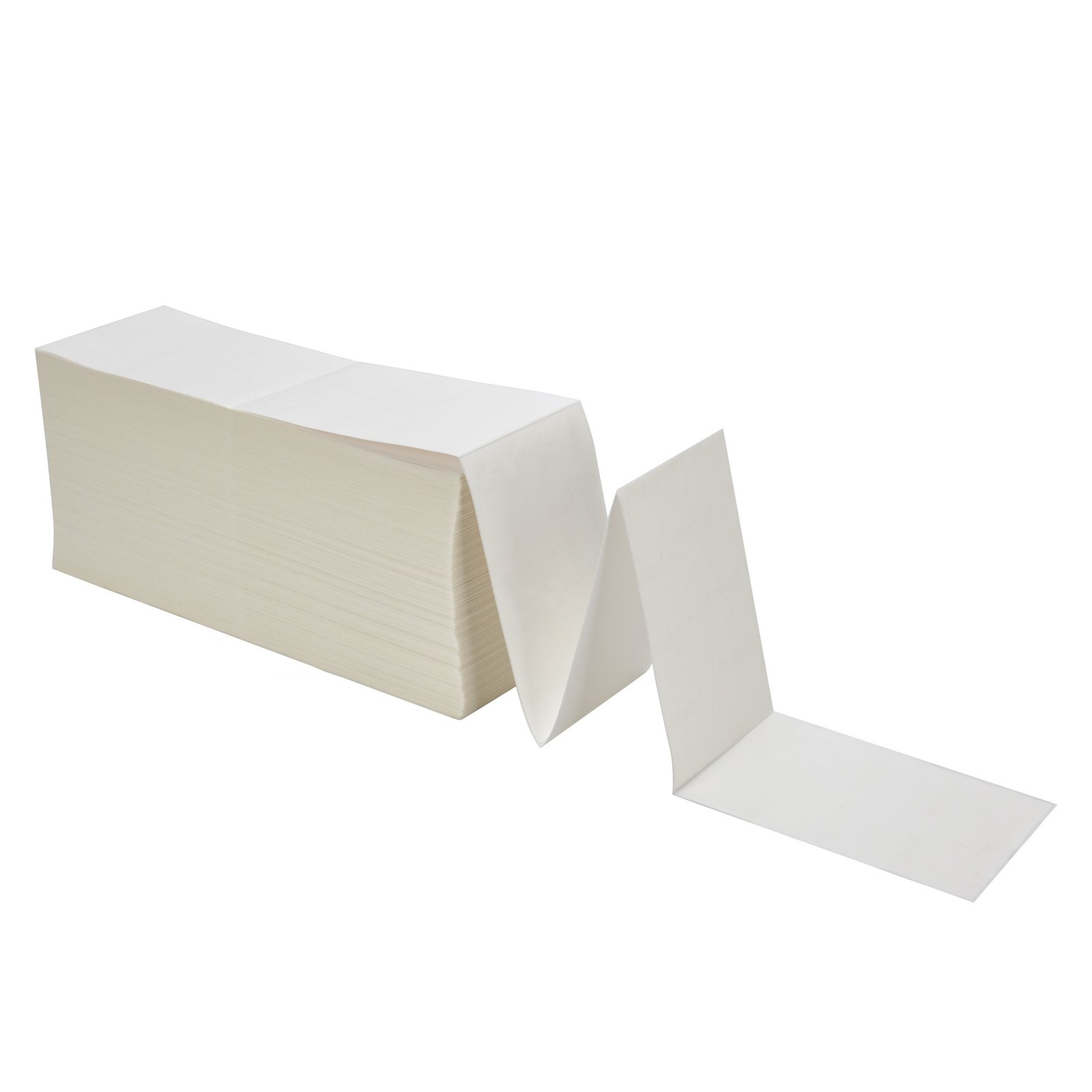 4000-20000 4x6 Fanfold Direct Thermal Shipping Labels Perforated Label For Zebra