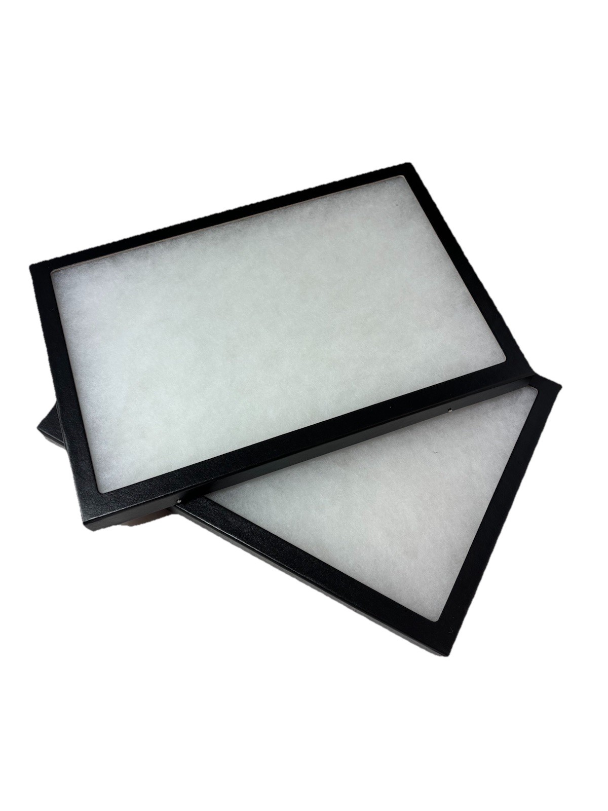 2-8 X 12 X 7/8” Jewelry Display Case Riker Mount Box Collectors Frame Glass