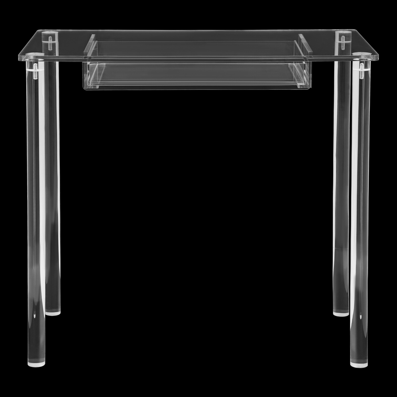 Acrylic Makeup Vanity Desk - Clear Vanity Table w/ Drawer - Small Makeup Table