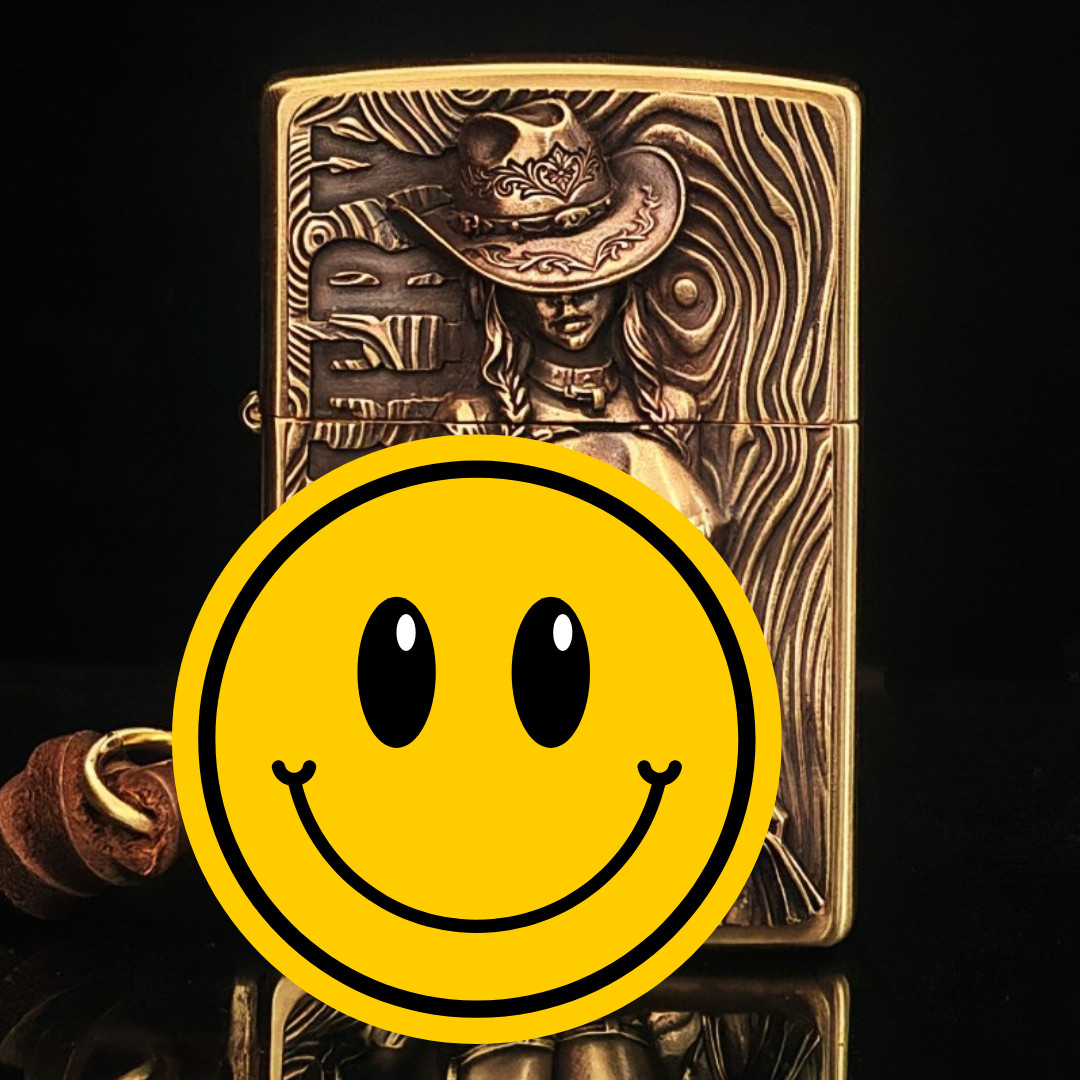 Full Body Artistic Girl Zippo Keychain Emblem Gift For Men