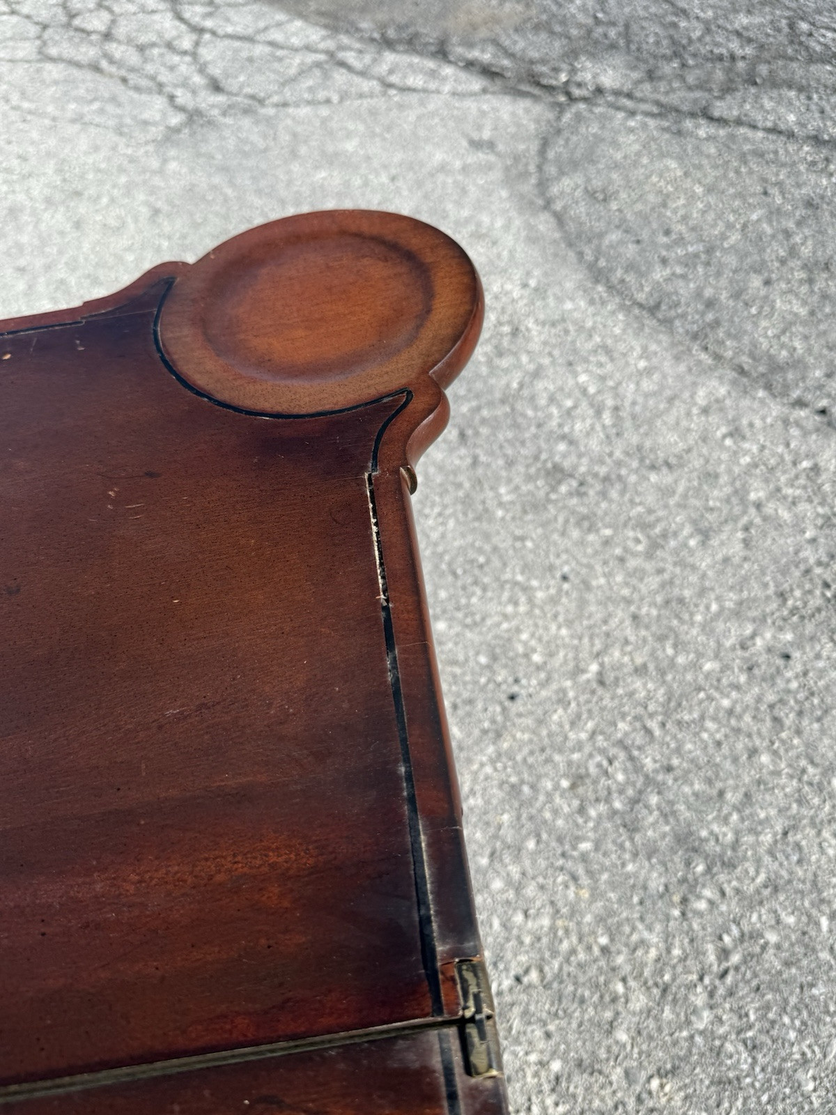 antique 18th century queen anne game card console table 1760s drawer