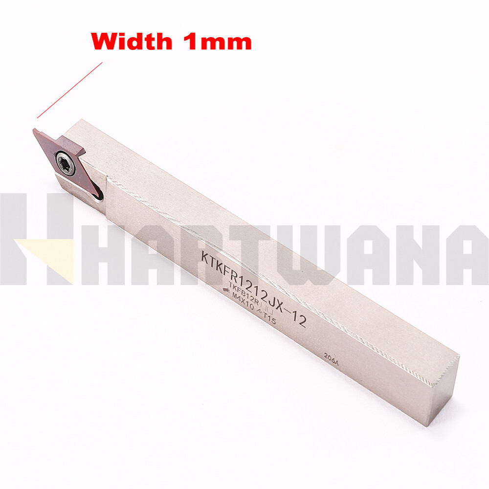 Lathe Grooving Parting Holder 12mm Carbide Cut-Off  TKF12R100 Insert Width 1mm