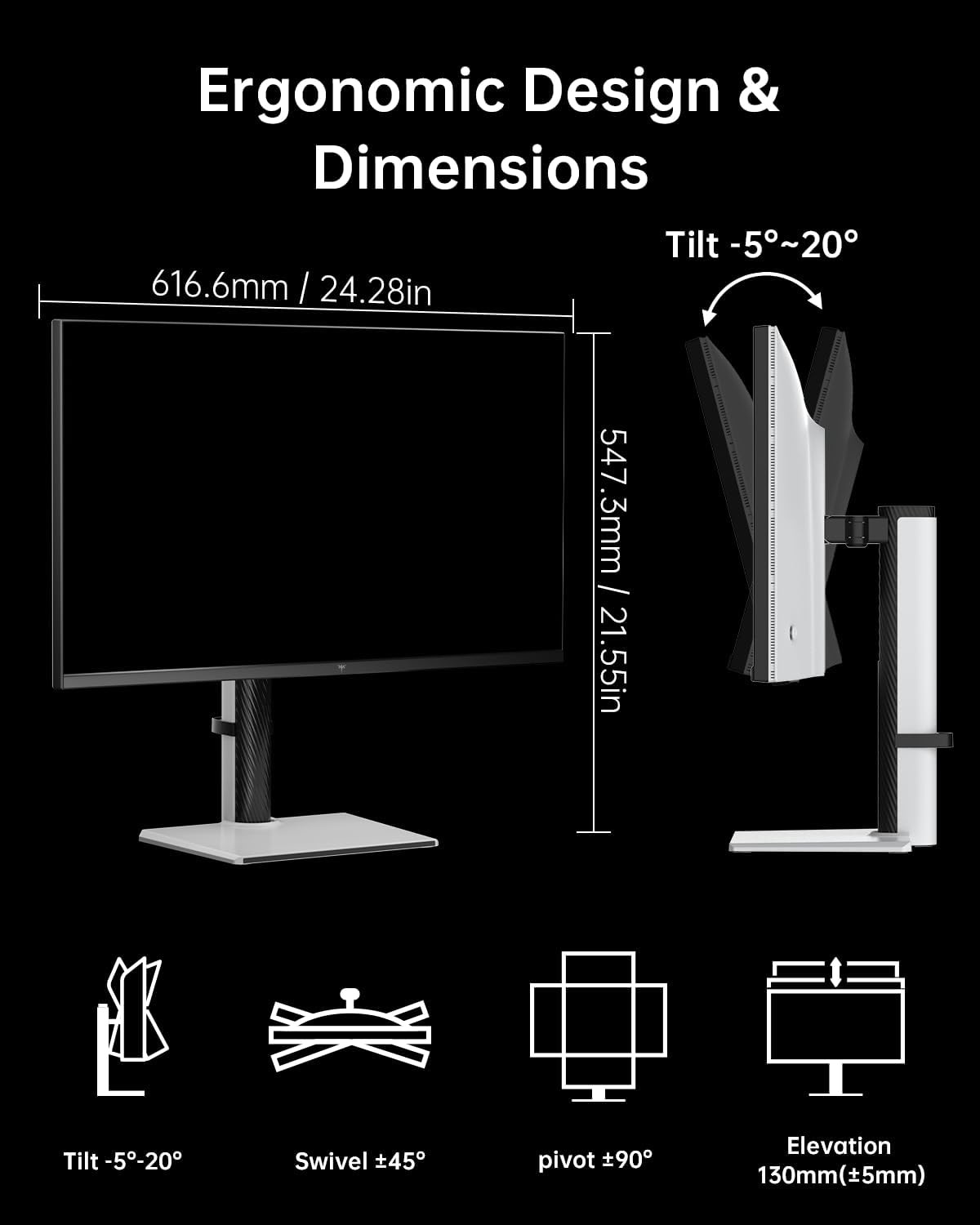 KTC M27P6 27'' Dual Mode Mini LED Monitor 4K UHD HDR1400 IPS Panel Adaptive-Sync