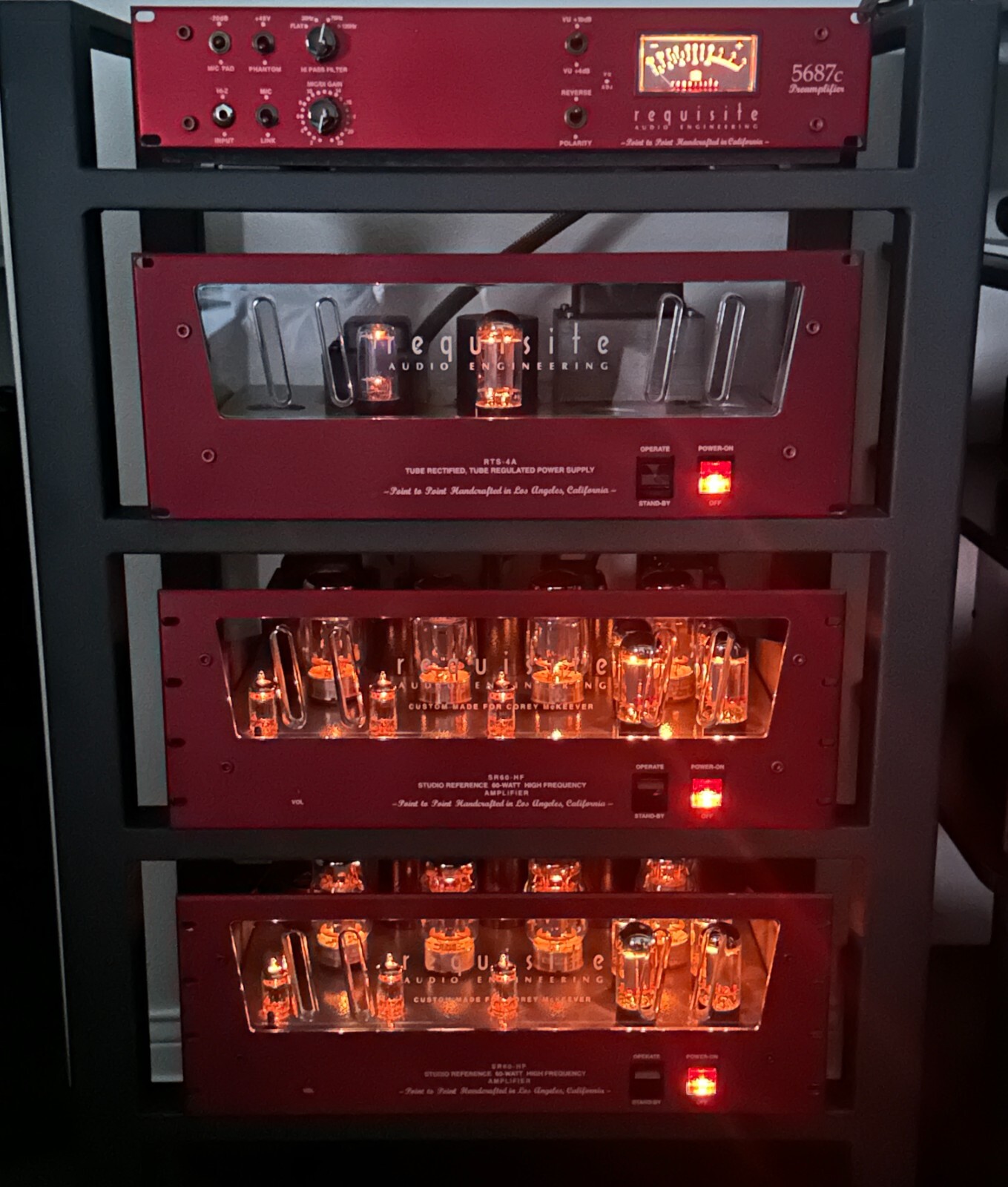 Requisite Audio Engineering 5687C Tube Preamplifier / RTS-4A Tube Power Supply