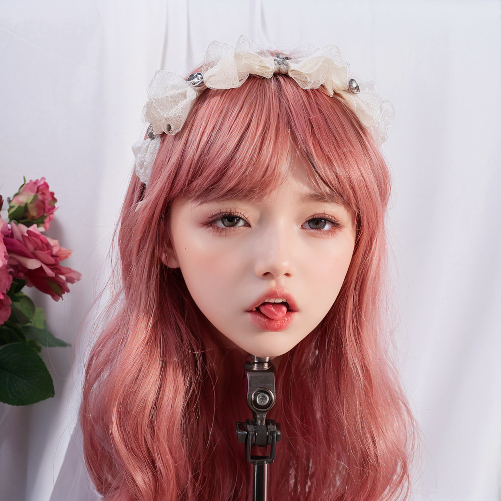 Female head model, replaceable wig,Mannequin Head,exquisite makeup,realistic,TPE