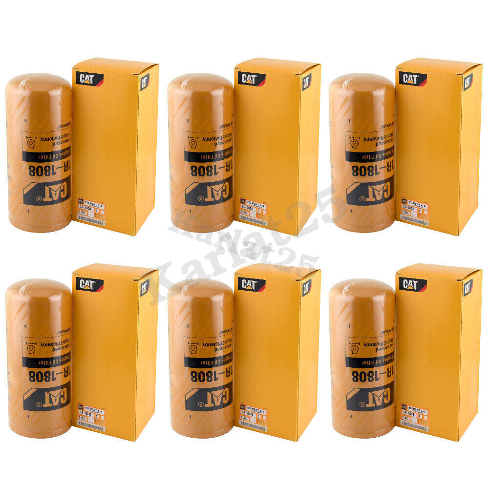 6 Pack NEW CAT 1R-1808 FILTER AS / CATERPILLAR OEM 1R1808