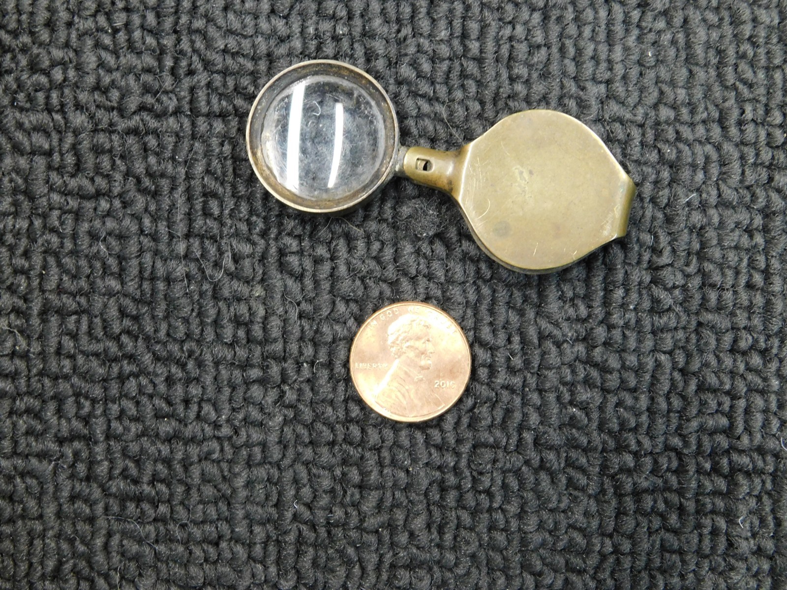 Vintage Soldier's Pocket Brass Magnifier