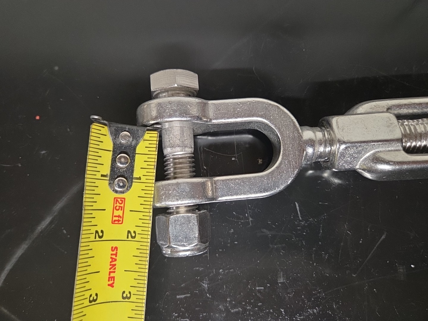 JAW-JAW TURNBUCKLE 1058-S Stainless Steel T316 Mil Spec 3/4" x 6" 5,200 Lbs