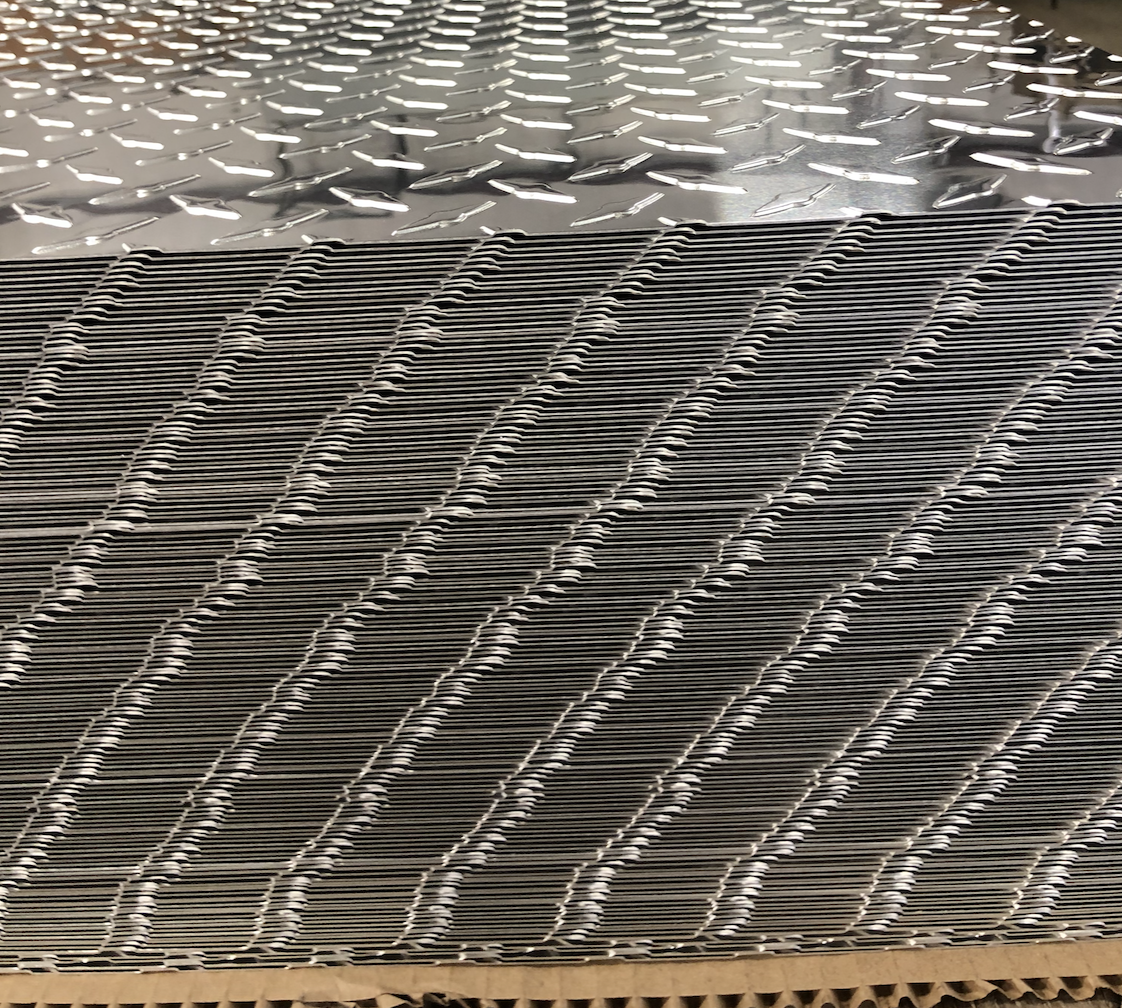 4' x 8' Aluminum Diamond Plate Sheet .025” Thick Embossed, Polished