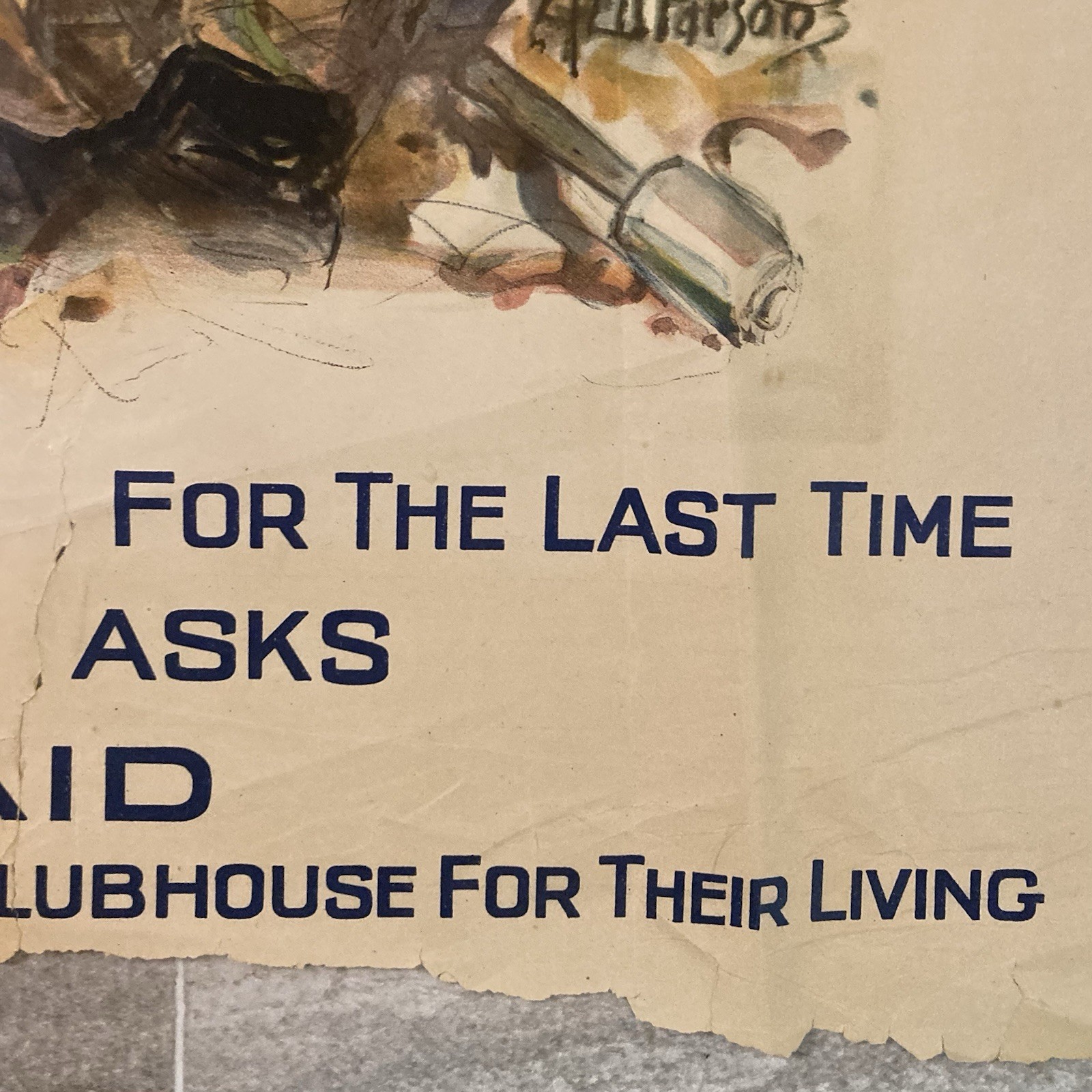 ORIGINAL WW1 Era UNITED STATES POSTER LOT OF 2 26 YANKEE DIVISION CLUB 40”x30