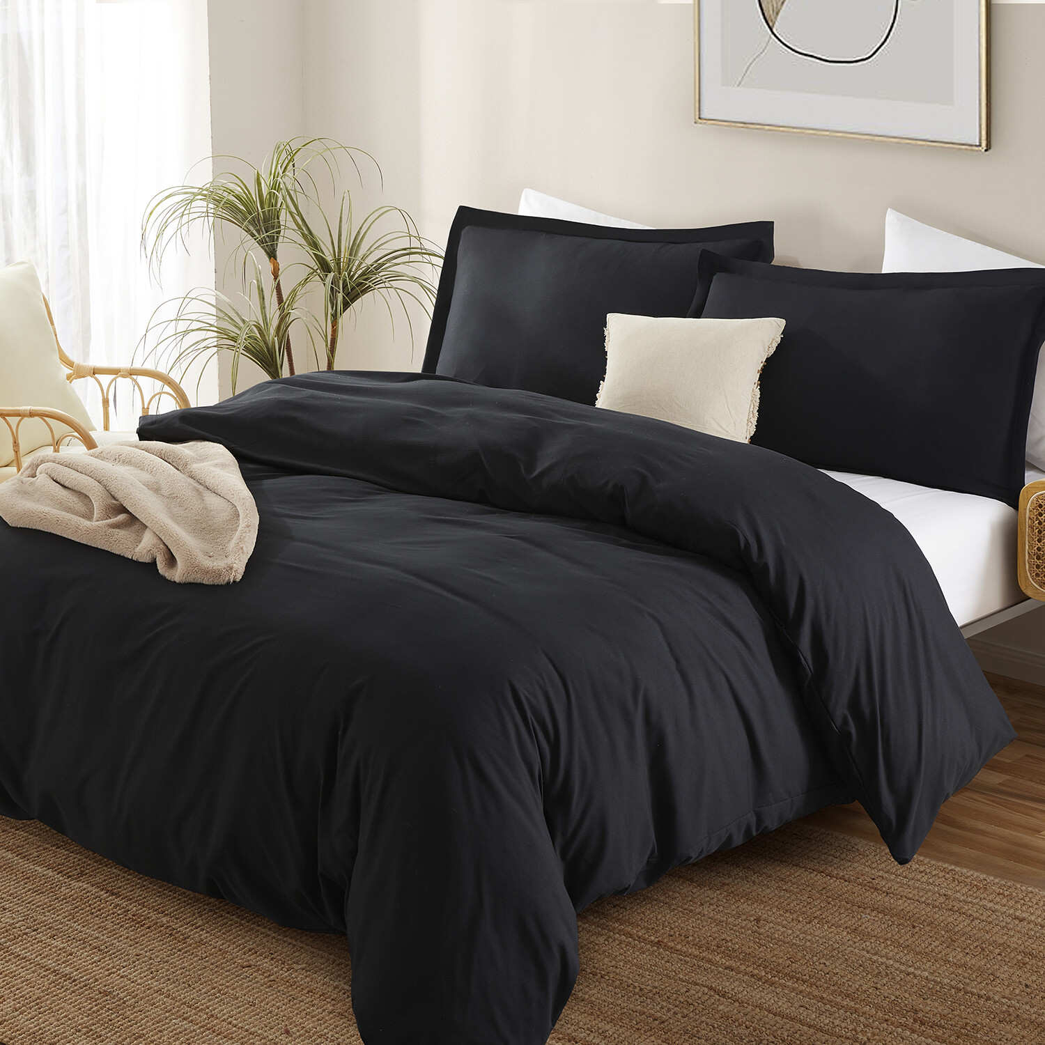 3 Pc Duvet Cover Set by Nymbus 1800 Series Ultra Soft Luxurious Comforter Cover