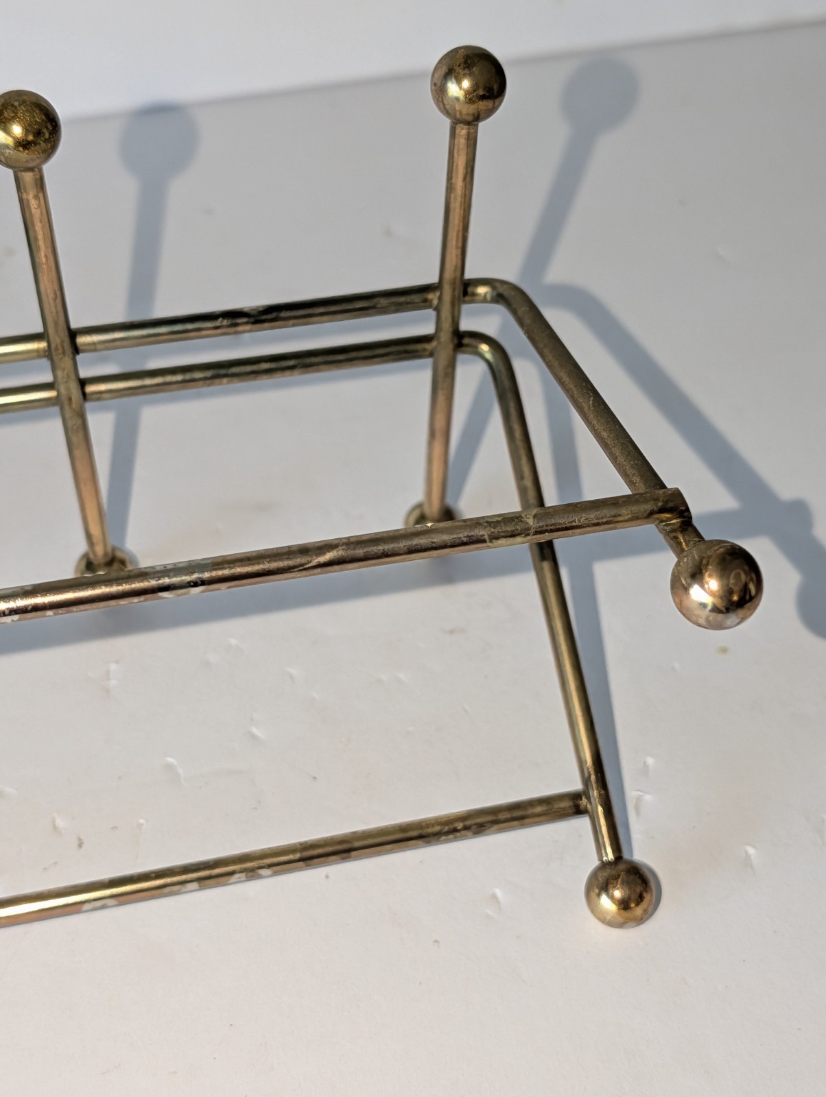 Vtg Wire Metal Caddy ONLY Rack Beverage Holder Mid Century MCM 8 Glasses