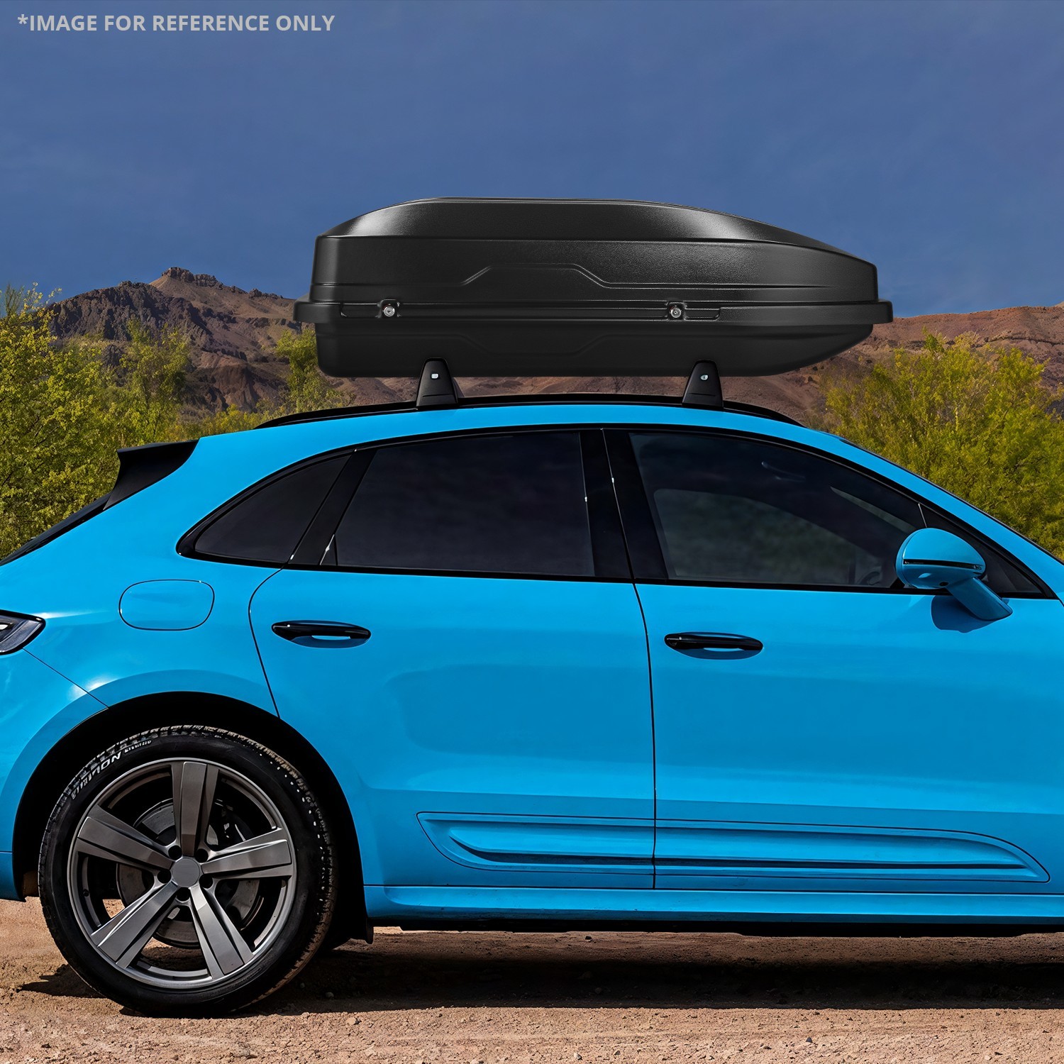 13 Cubic Feet Car Top Cargo Carrier Vehicle Roof Mount Luggage Storage Box w/Key