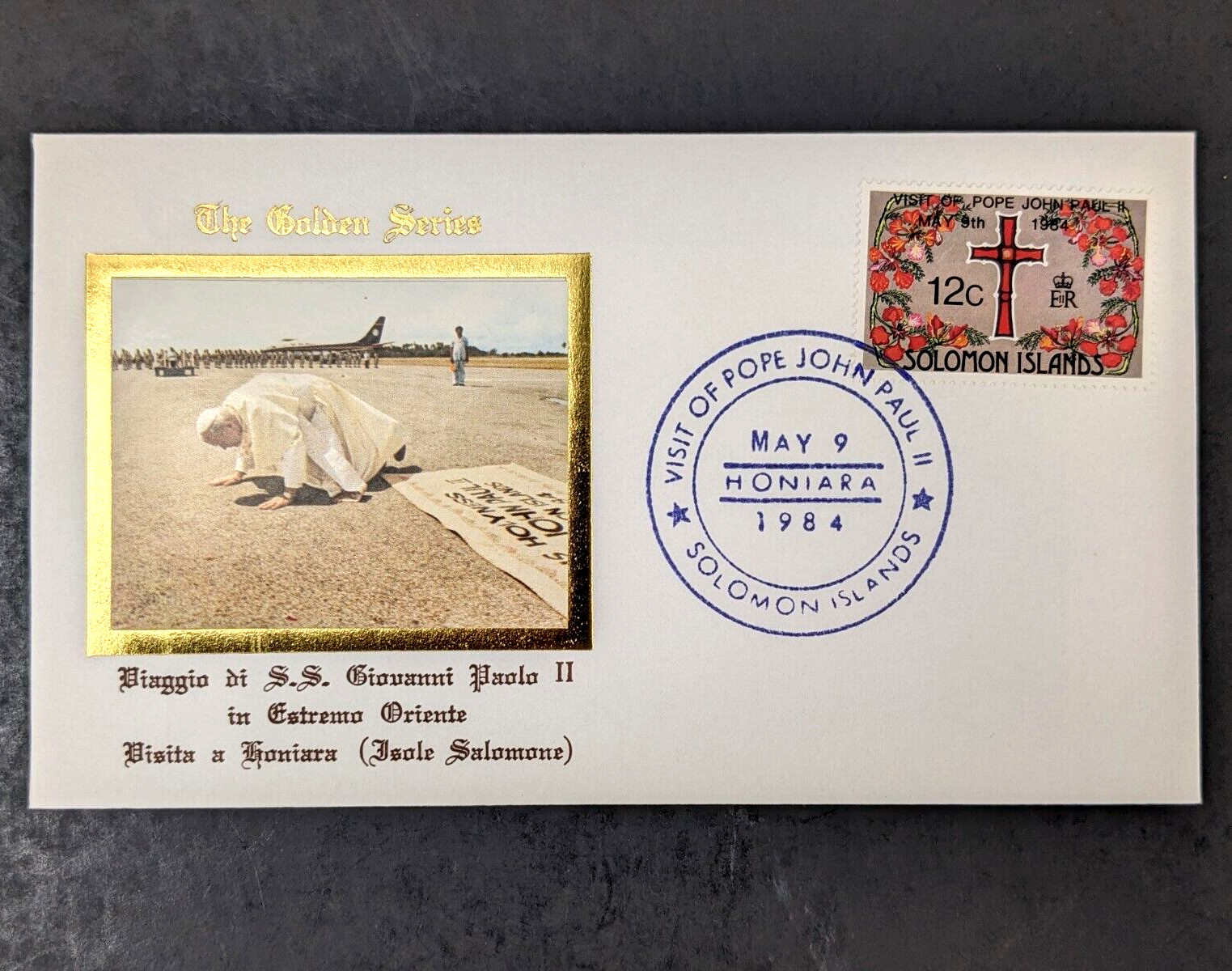 Pope John Paul II, The Golden Series Trip to Asia & Alaska 14 Covers Plus Stamps