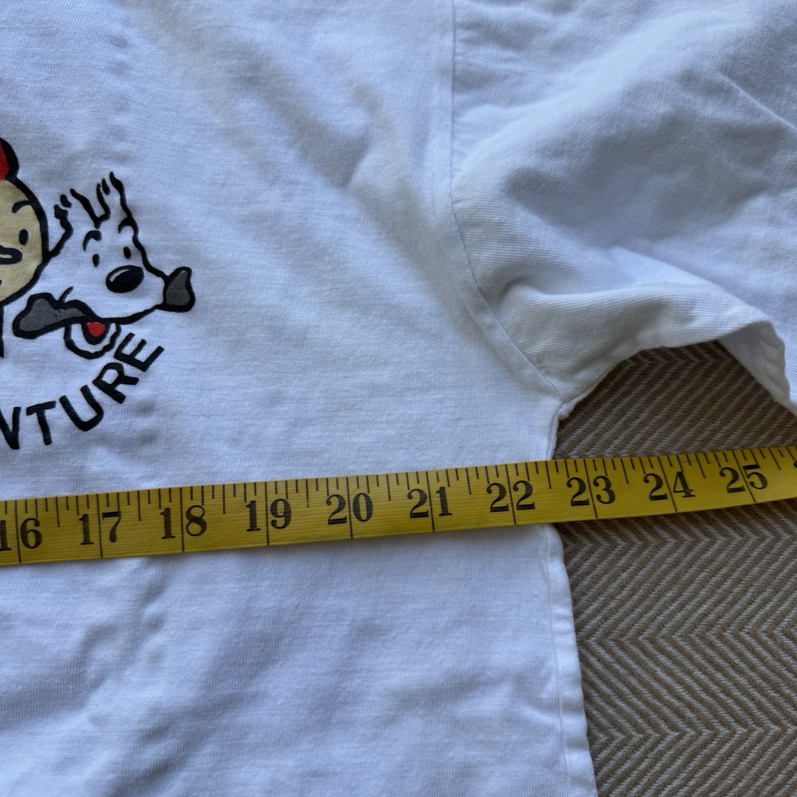 Vintage 90s The Adventures of Tin Tin In Tibet T Shirt Size Large