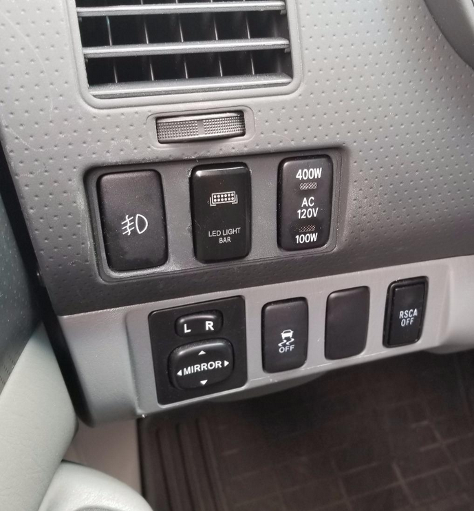 For TOYOTA Tacoma 4RUNNER FOG LIGHT SWITCH LED LIGHT BAR