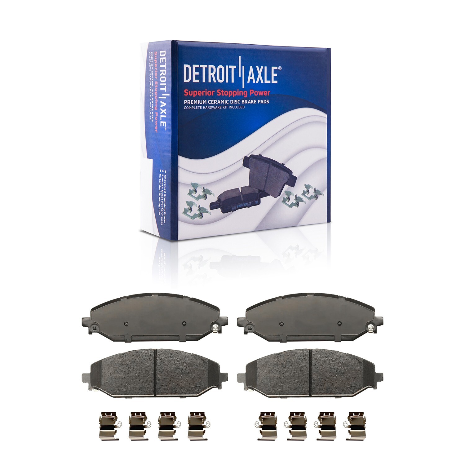 Front Rear Drilled Brake Rotors and Ceramic Brake Pads for 2019 - 2023 Ram 1500