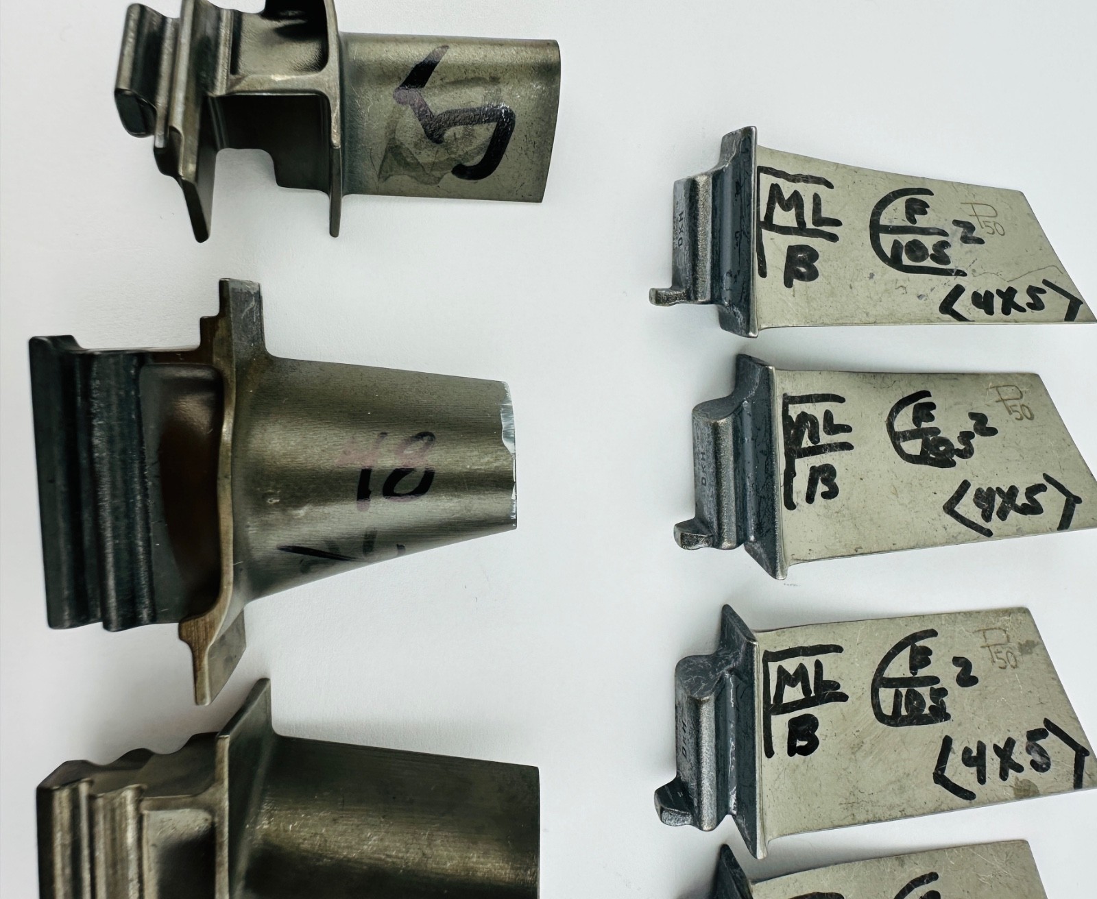 RL-10 Rocket Engine Turbine Blade Collection (Estate) + Original Polaroid