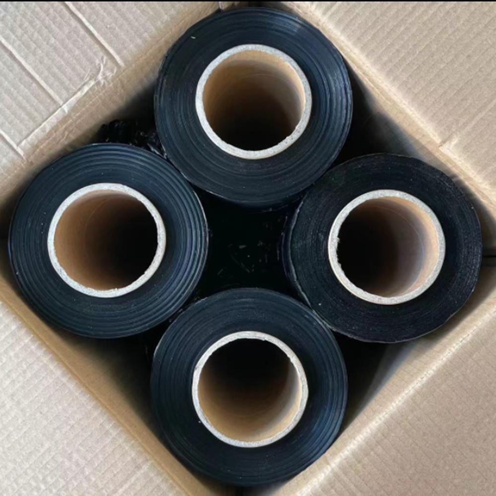 18" x 1500' 80 Gauge 4 Rolls Pallet Wrap Stretch Film Hand Shrink Wrap Black NEW