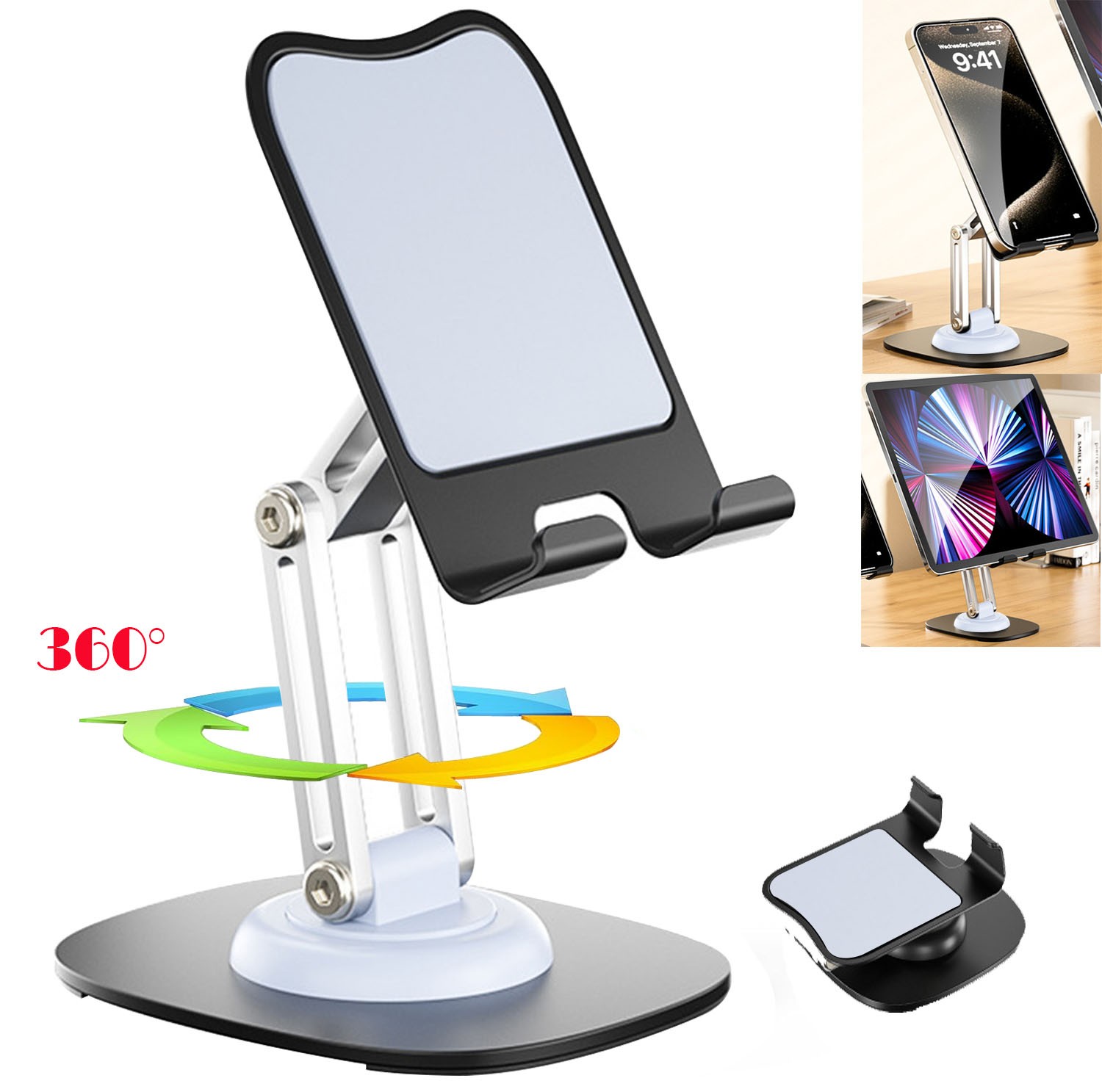 Adjustable Universal Tablet Stand Desk Holder Mount For Cell Phone iPad iPhone