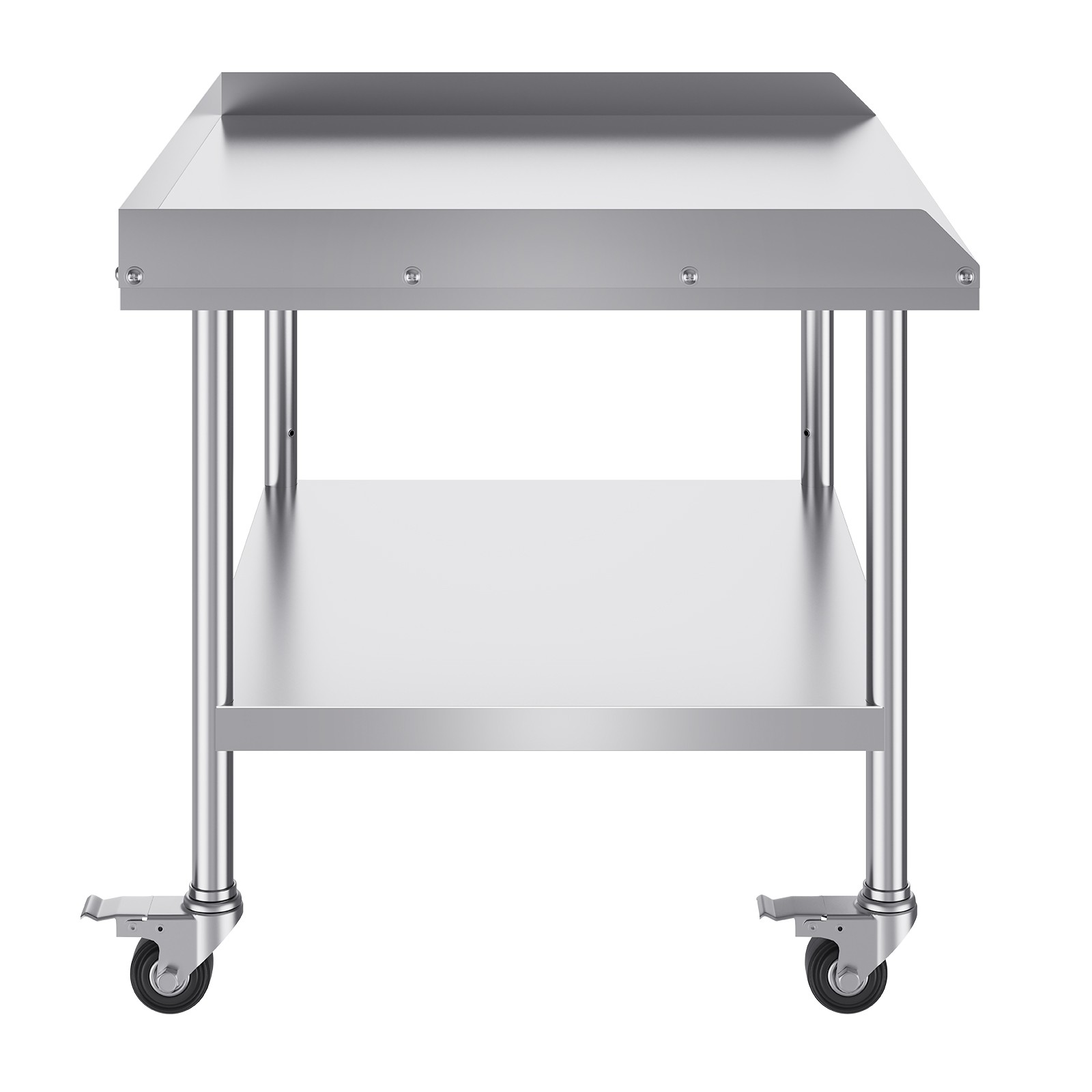 VEVOR Stainless Steel Work Table 30"x36" Commercial Food Prep Table W/ 4 Casters