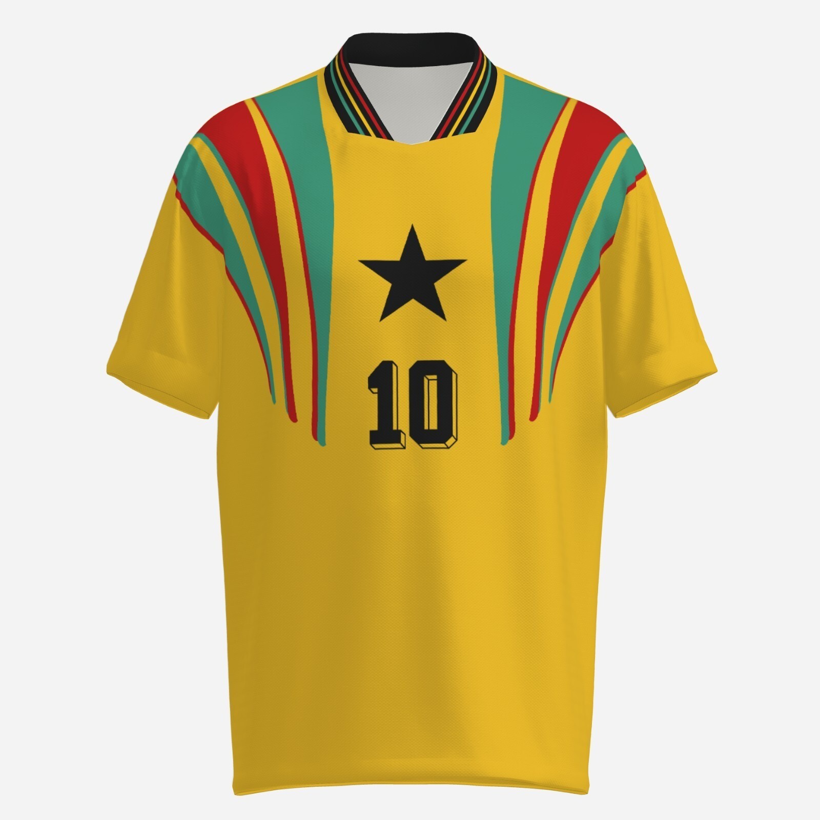 Ghana - football shirt Replica Retro jersey, 1996 home soccer jersey SUBLIMATION