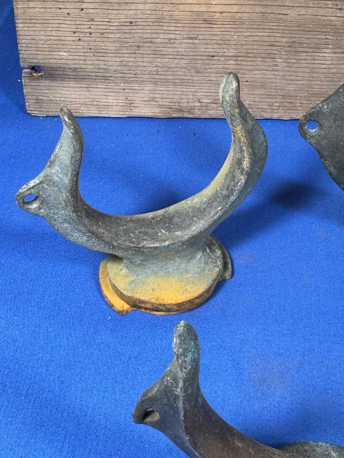 5 Vintage Oar Locks ~ 3 Bronze & 2 Galvanized ~ Belfast, ME Estate Find